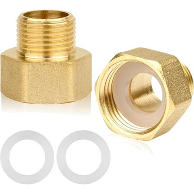 Reduzierstück Messing 1/2 Zoll auf 3/4 Zoll Rohrverbinder Adapter
