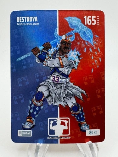 2026 Bo Jackson Battle Arena PATRICK EWING as DESTROYA Logofoil Ice #411