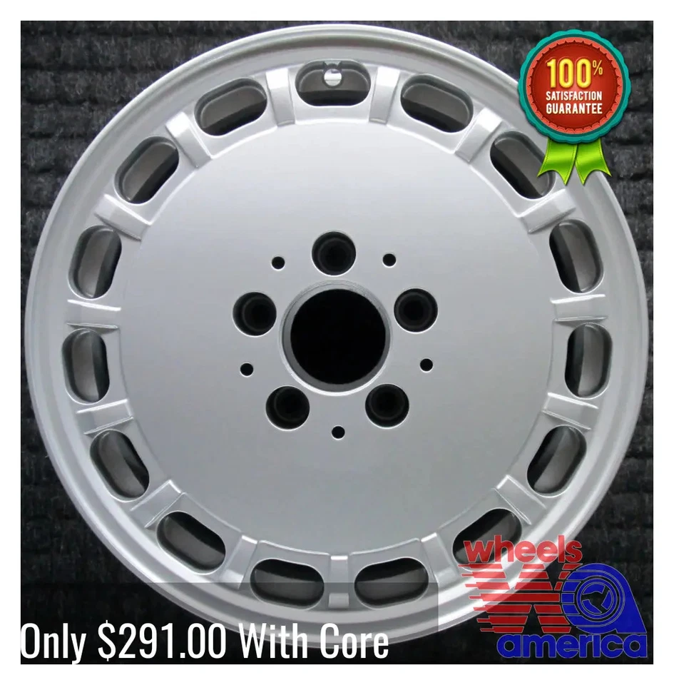 Wheel Rim Mercedes-Benz 190 15 1985-1988 2014001002 Painted OEM Factory OE 65136 - Image 2 of 4