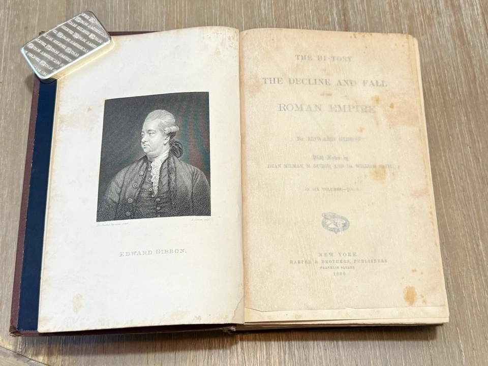 Decline and Fall of the Roman Empire by Edward Gibbon *6 Vols* 1880 HC - Image 3 of 4