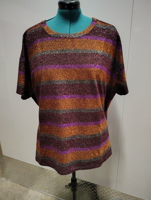 Modcloth Women's Sparkle Knit Tee Size 2X