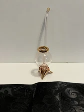 Vintage Glass Sipper Pipe Whiskey Brandy Cognac 6 1/2" TALL SHIPS SAME DAY