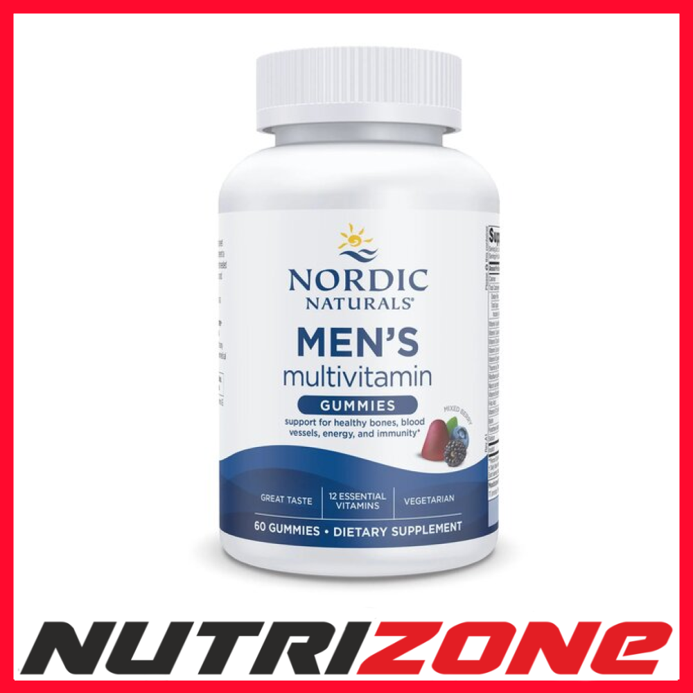 Nordic Naturals Men's Multivitamin Gummies, Mixed Berry - 60 gummies