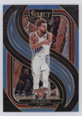 2024-25 Panini Select Premier Level Light Blue Prizm 60/299 Trae Young #123 1l42