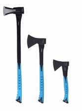 Axt-Set Fiberglas 3 tlg. KD234 Profi Forst-Beil Set inkl. 3 Stiele langlebig