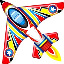 Kite Airplane Kite for Boys and Girls, Easy to Fly with Kites for Kids Ages 4...