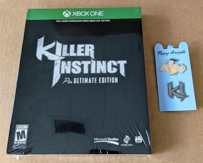 NIP Killer Instinct Pin Ultimate Edition XBOX ONE New Sealed w/Pinny Arcade Pins