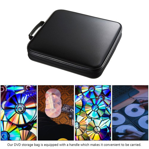 CD Bag Dvd Box Portable Player Case Holder Music Carrying Storage - Afbeelding 4 van 12