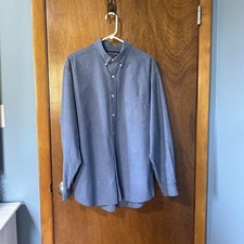 Abercrombie Fitch Mens Shirt Size M Blue 100 Cotton Button Down Collar