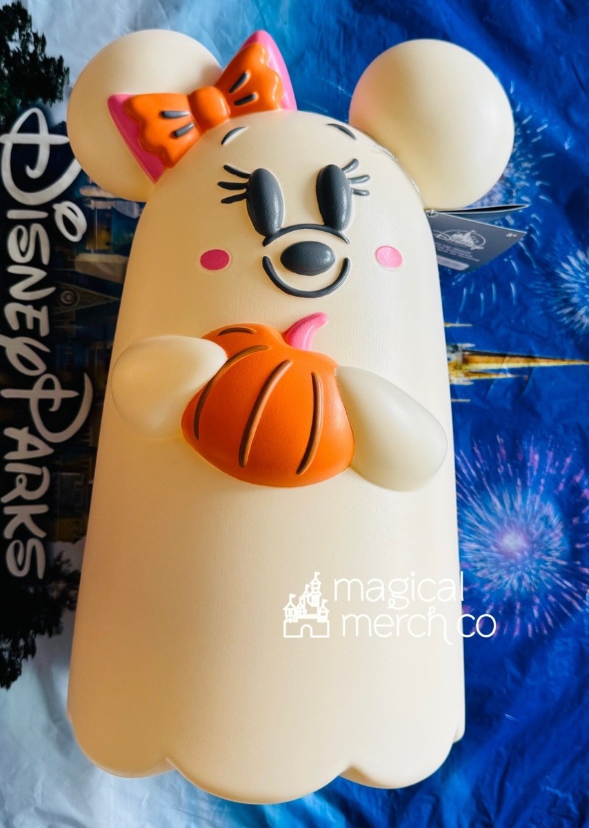 2025 Disney Parks Halloween Minnie Mouse Ghost Light-Up Molded