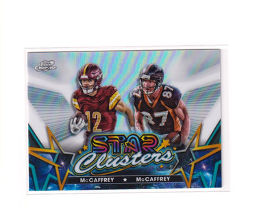 2024 Topps Cosmic Chrome Star Clusters Luke/Ed McCaffrey SCL-12 Rookie Refractor