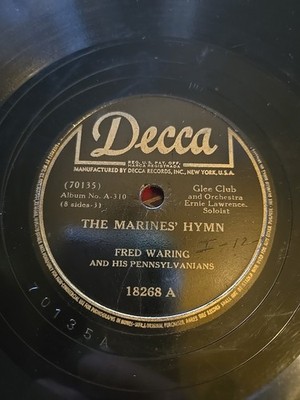 Fred Waring Decca 18268 The Marine's Hymn Coast Guard Forever