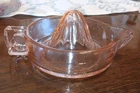 Vintage McKee Glass Company Pink Depression Sunkist Juice Reamer c.1930 USA