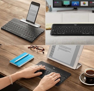 Logitech Keys-To-Go Bluetooth Tastatur für iPhone/iPad/Apple TV Spritzwassergeschützt