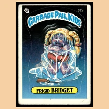 Frigid Bridget #32A 1985 Topps OS1 Garbage Pail Kids Card VG