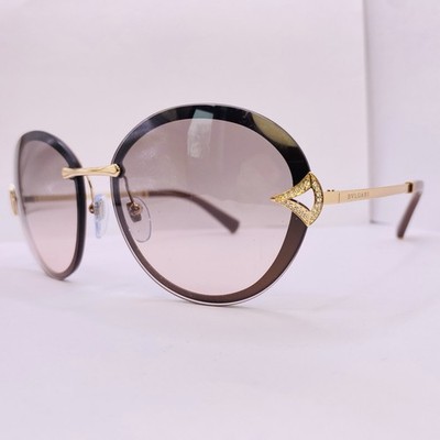 Bvlgari Sunglasses Frame Gold Bronze 6101-B 2037/3B 61 [] 15 135