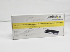 StarTech DK30A2DH Dual 4K USB-C USB A Dock DisplayPort HDMI Gigabit