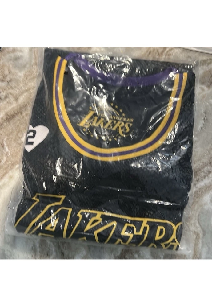 NEW Kobe Bryant Tribute Jersey New In Bag Kobe #8 Gigi #2 LA Lakers Size Large - Image 2 of 4