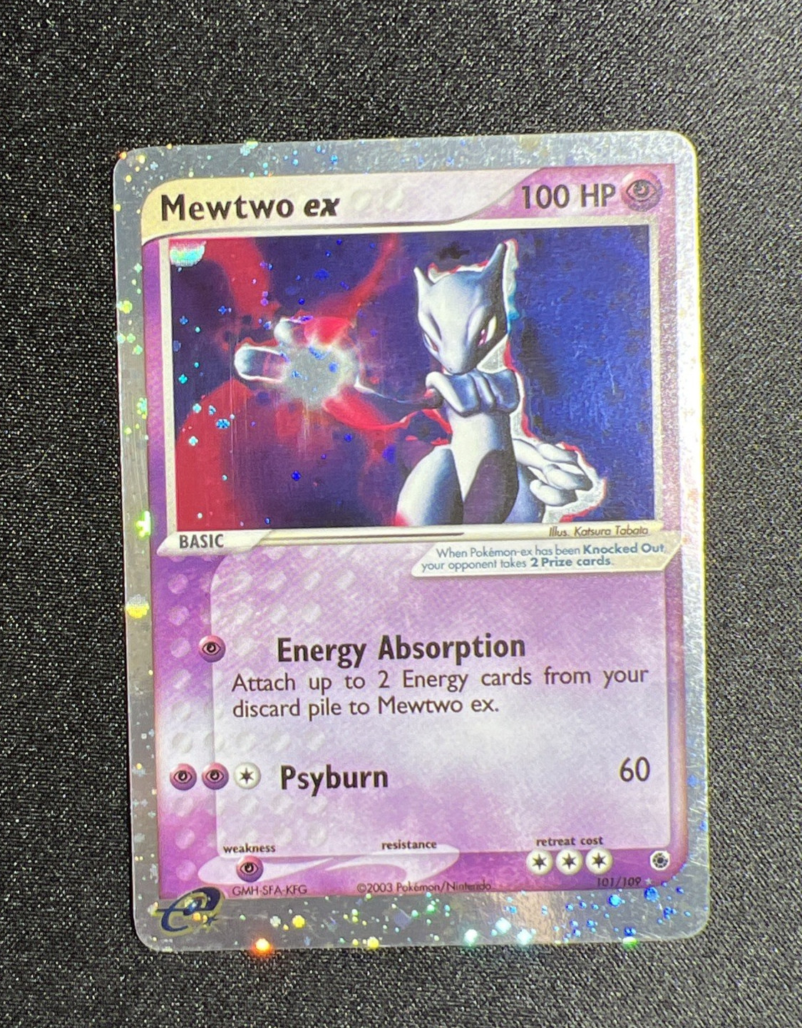 Mewtwo ex 101/109 Ruby and Sapphire Holo MP Vintage