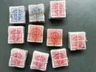 Sweden - 10 bundles unchecked - 1910 Official Stamps, postmark interest