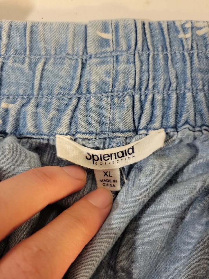 Pantalones cortos de mezclilla para mujer Splendid Collection cintura elástica talla XL Foto 4 de 4