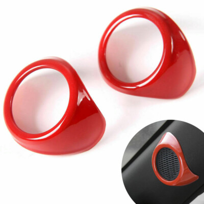 Car Red Front Pillar A Sound Box Cover Trim Frame Fit For Ford Mustang 2015-2018