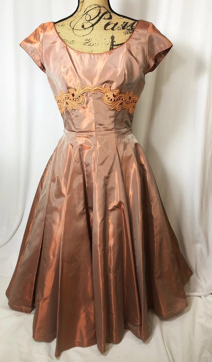 Vintage taffeta sale dress
