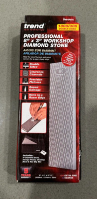 Trend DWSCP8FC Classic Pro Double-Sided Diamond Sharpening Stone, FineCoarse, 8 