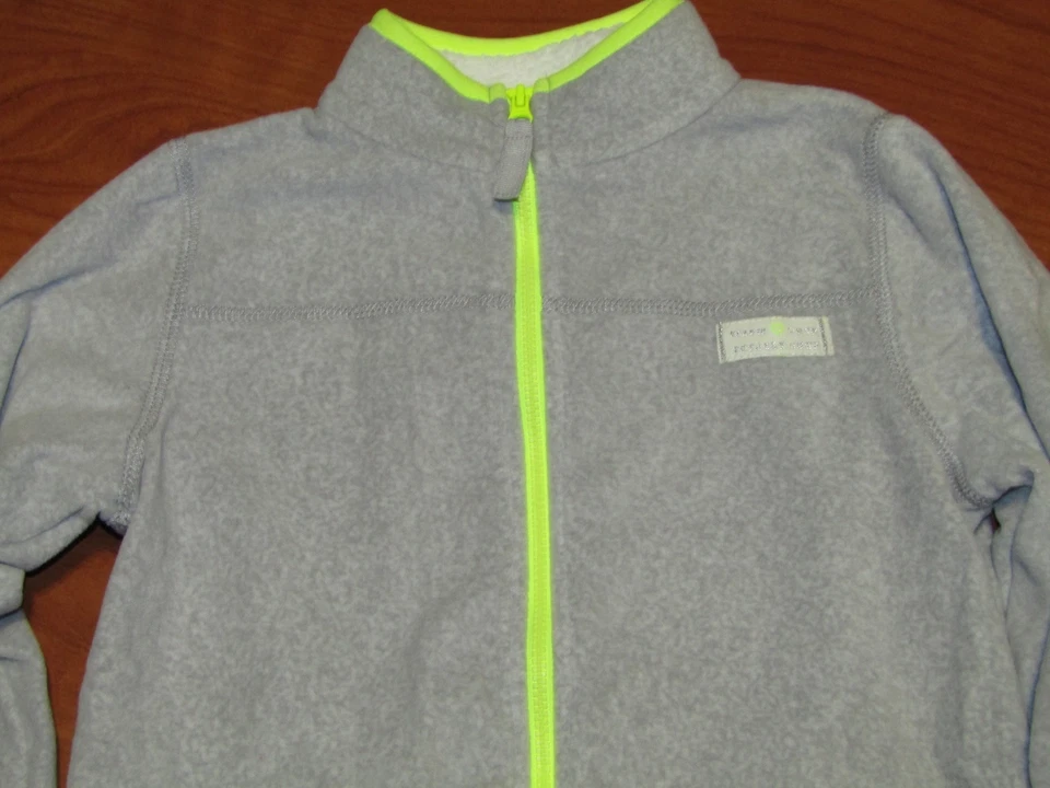 NEW CARTERS GIRLS KIDS PLAYWEAR GREY ZIP UP JACKET SZ 4 5 6 - Image 2 of 2