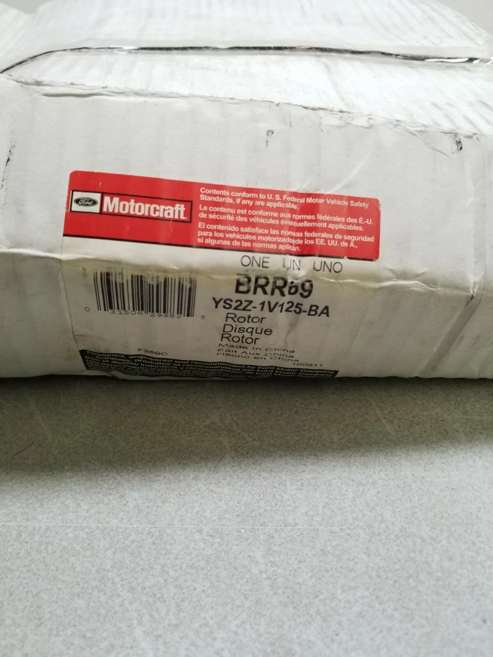 Rotor de freno BRR69 Motorcraft YS2Z-1V125-BA - Se adapta a Ford E-250 2005 2006 2007 Foto 3 de 3