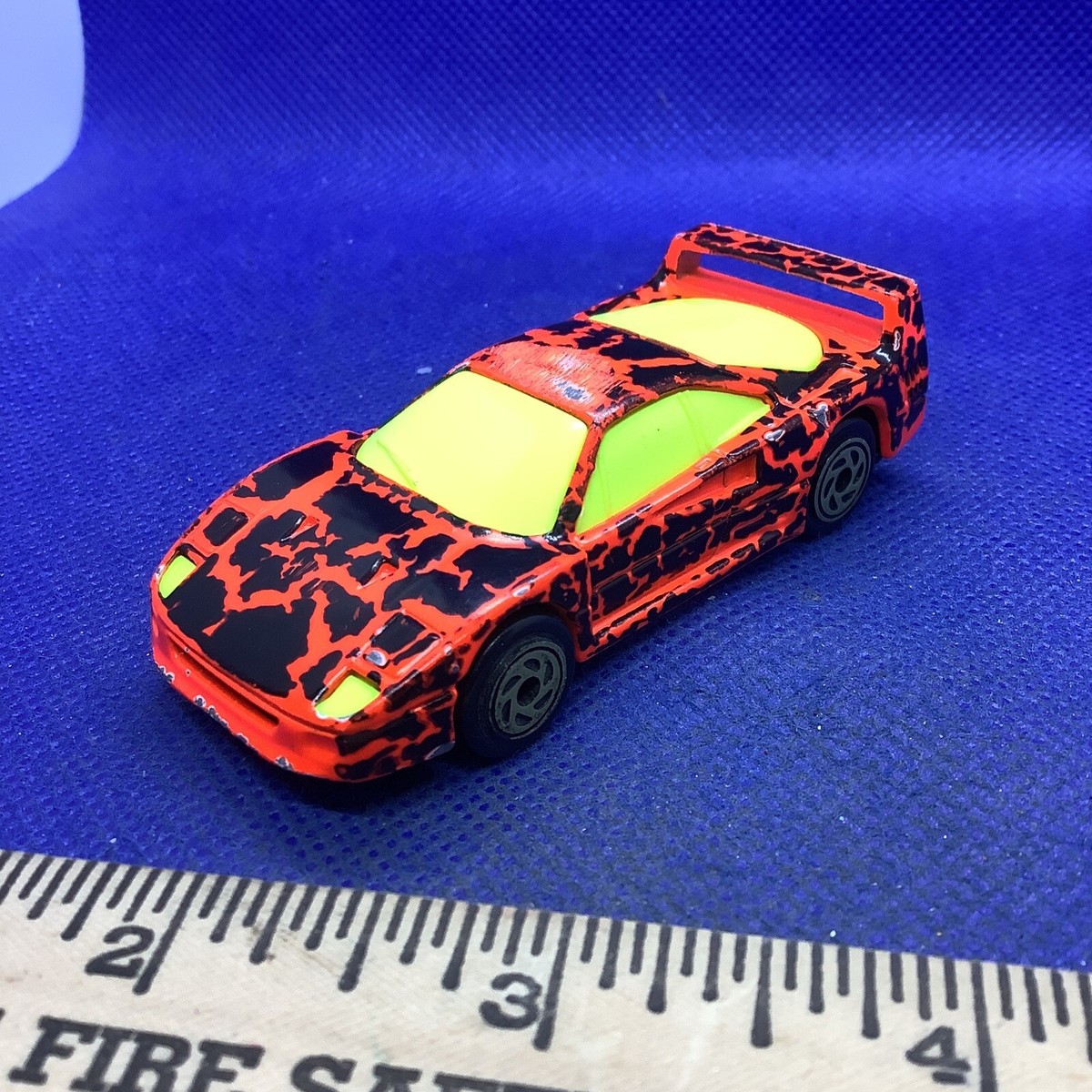 1994 Matchbox Superfast Ferrari F40 Orange w/ Black Texture