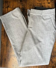 Nine West Gray Curvy Mid Rise Bootcut Dress Pant Trouser Size 4S