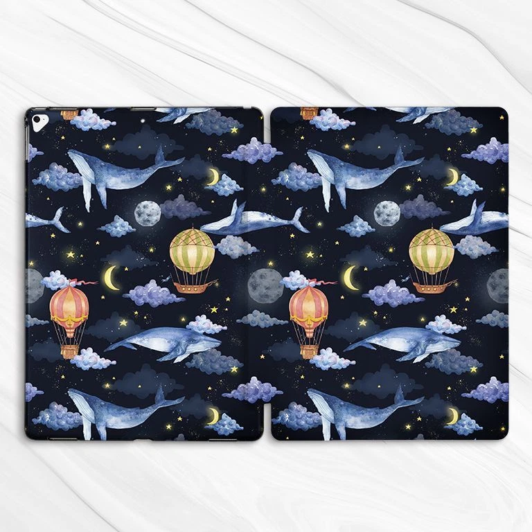 Night Sky Balloons Whales Case For iPad 10.2 Air 3 4 5 Pro 9.7 11 12.9 Mini - Image 4 of 4