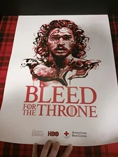 Game of Thrones Posters American Red Cross Bleed HBO 2019 Retired Lot Of 4