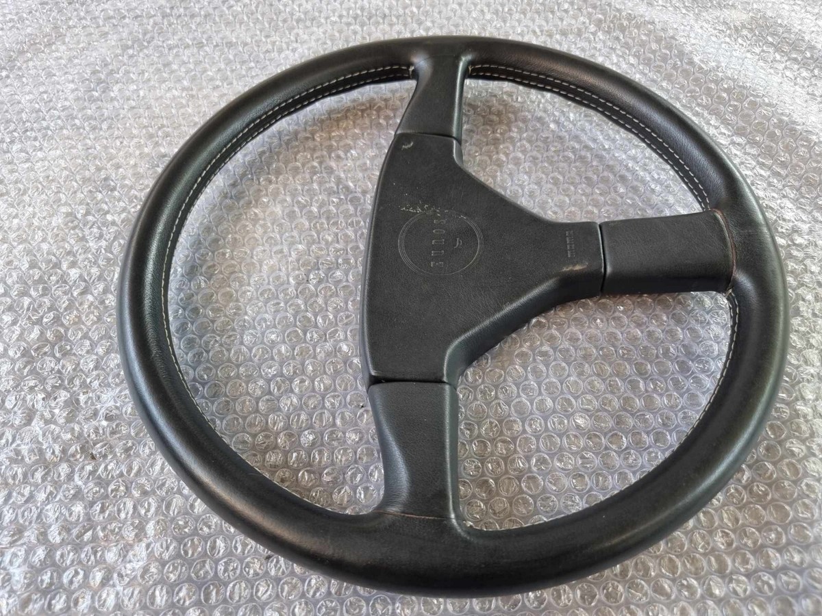 MOMO ユーノスロードスター 37Φ レザー MOMO MAZDA EUNOS STEERING WHEELS GREAT GENUINE PART MAZDA MX5 NA