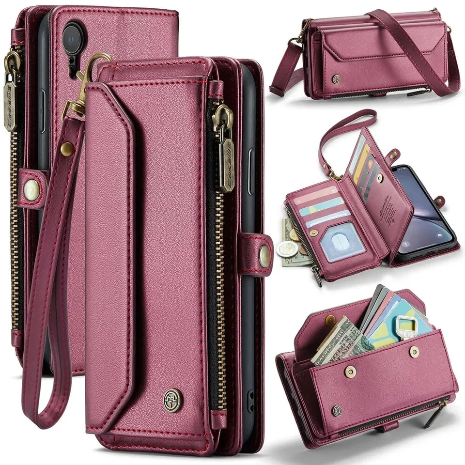 Suitable for Apple iPhone XR Crossbody Cover Foldable Screen Protective Cover - Image 2 of 4