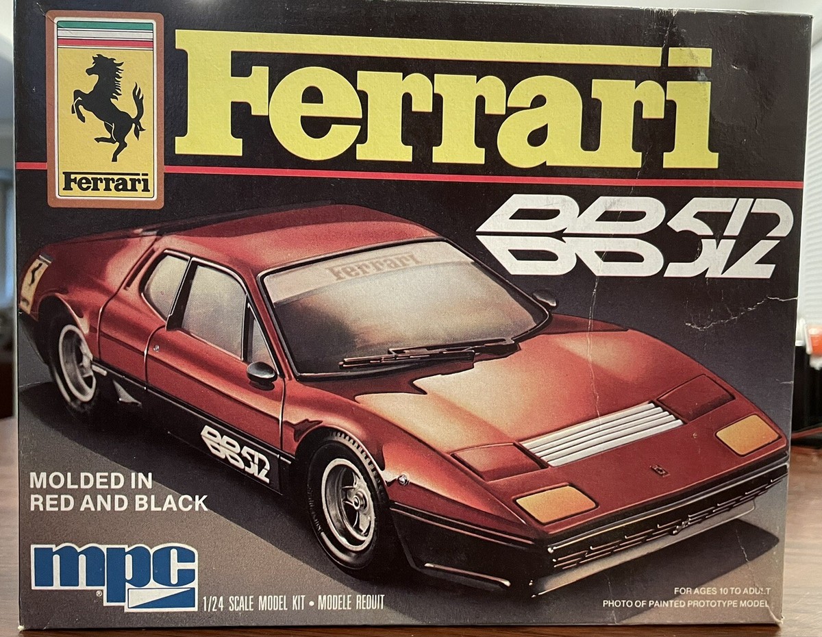 Ferrari BB 512 MPC 1:24 Model Kit # 1-0553~Open Box~UNBUILT | eBay