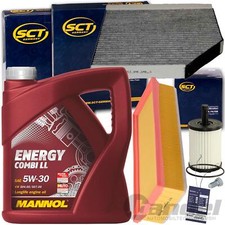 FILTERSET SATZ KIT+MANNOL 5W30 ÖL 2.0 TDI für AUDI A4 B8 A5 Q5 8R 120-170 PS