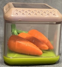 Vintage Fisher Price Peek A Boo Interactive Blocks Sensory Eating Food Carrots
