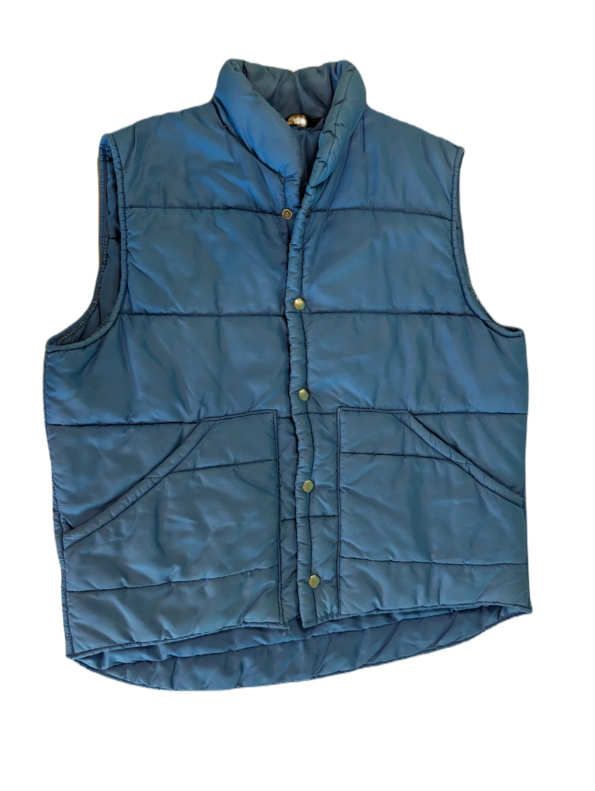 Vintage Jc Penney Blue Puffer Vest Mens