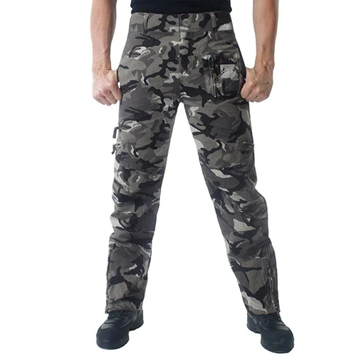 Men's Casual Cargo Pants Military Army Combat Trousers Outdoor Hiking Pants - Picture 10 of 36