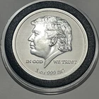 45th President Donald J. Trump White House Coin 1 Troy Oz .999 Fine Silver Round