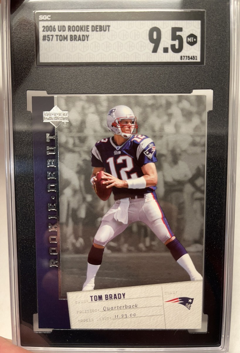 その他 TOM BRADY rc 2006 U.D, ROOKIE DEBUT #57 TOM BRADY Sgc 9.5 NEW ENGLAND