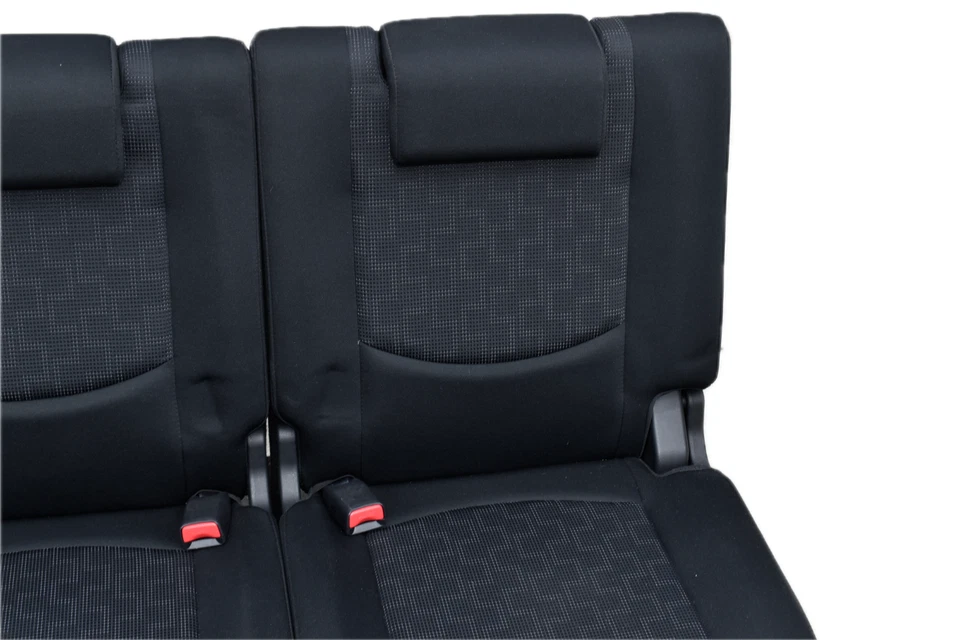Mazda 5 2008-2010 OEM tercera fila asiento trasero plegable tela negro conjunto de unidad Foto 3 de 4