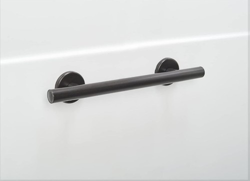 Skyline Shower Grab Bar Smooth Grip in Oil Rubbed Bronze | Holds Upto 400 lb - Picture 6 of 20