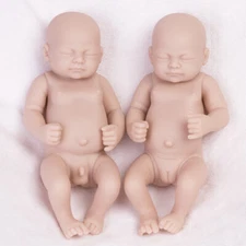 Unpainted Realistic Reborn Baby Dolls Newborn Full Vinyl Silicone Girl/Boy Doll