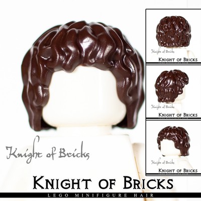 LEGO Minifigure Hair DARK BROWN 15705 Male Spiked and Tousled