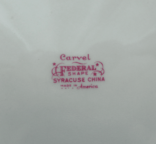 Syracuse Carvel 2 dinner plates~Federal shape~1960's~made in USA-No Reserve! - Bild 4 von 4