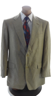 Vintage Hart Schaffer & Marx 100% Seide Brown SPORTS Mantel 42R