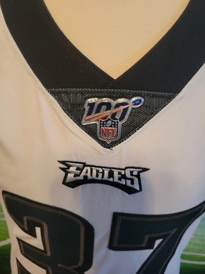 Camiseta Tre Sullivan Philadelphia Eagles Juego Usada, Pre Temporada, Parche 100 Años Foto 3 de 4